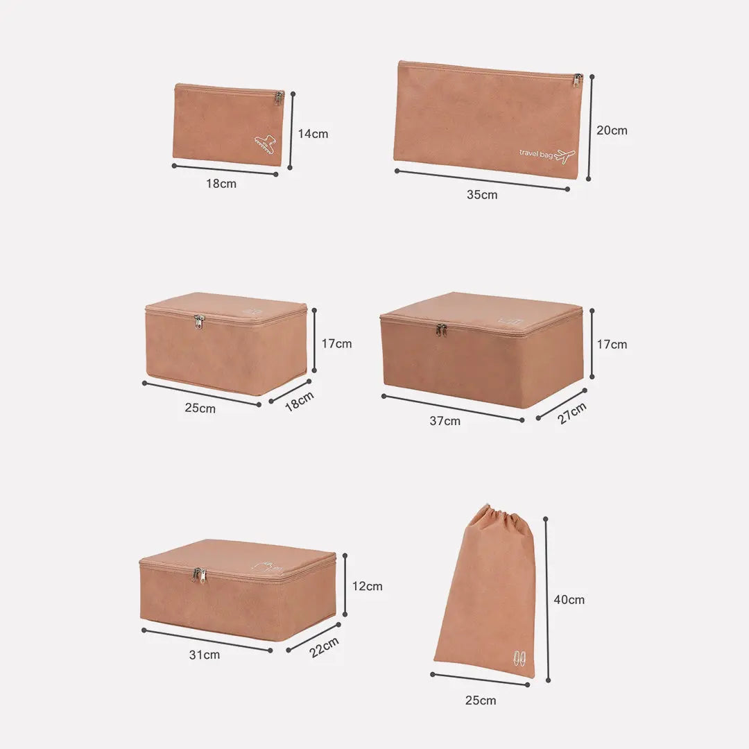 6 Parça Valiz Düzenleyici Set | Sıfır Karmaşa Normath