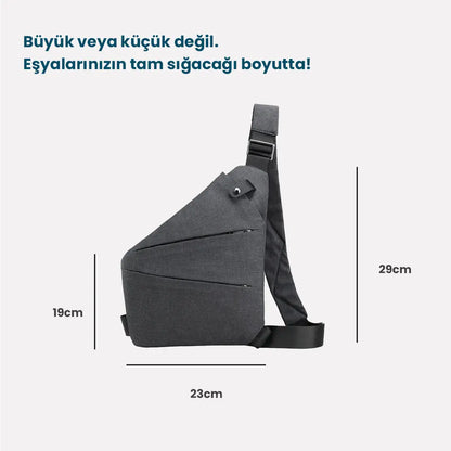 Günlük Çapraz Çanta | Gizli Fermuar & Kesilmez Askı Normath